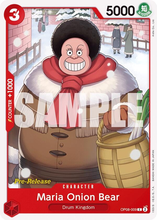 Image for Maria Onion Bear (OP08-009) (OP08 PRE) - One Piece Card Game