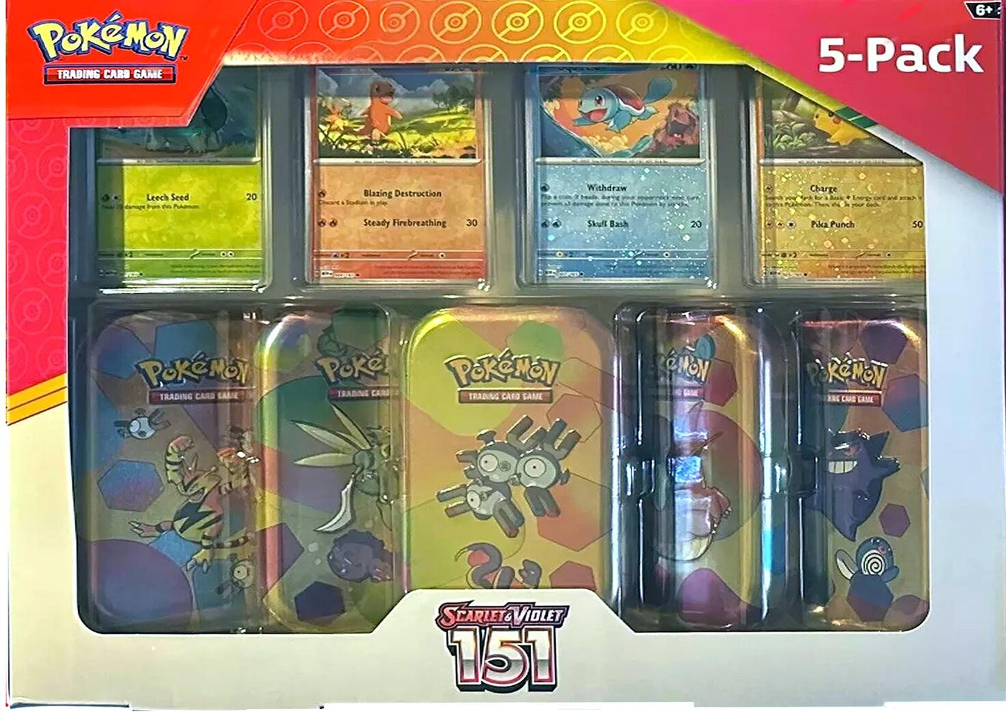 Image for Costco Pokemon Scarlet & Violet 151 Mini Tin 5-pack (Magneton) - Pokemon