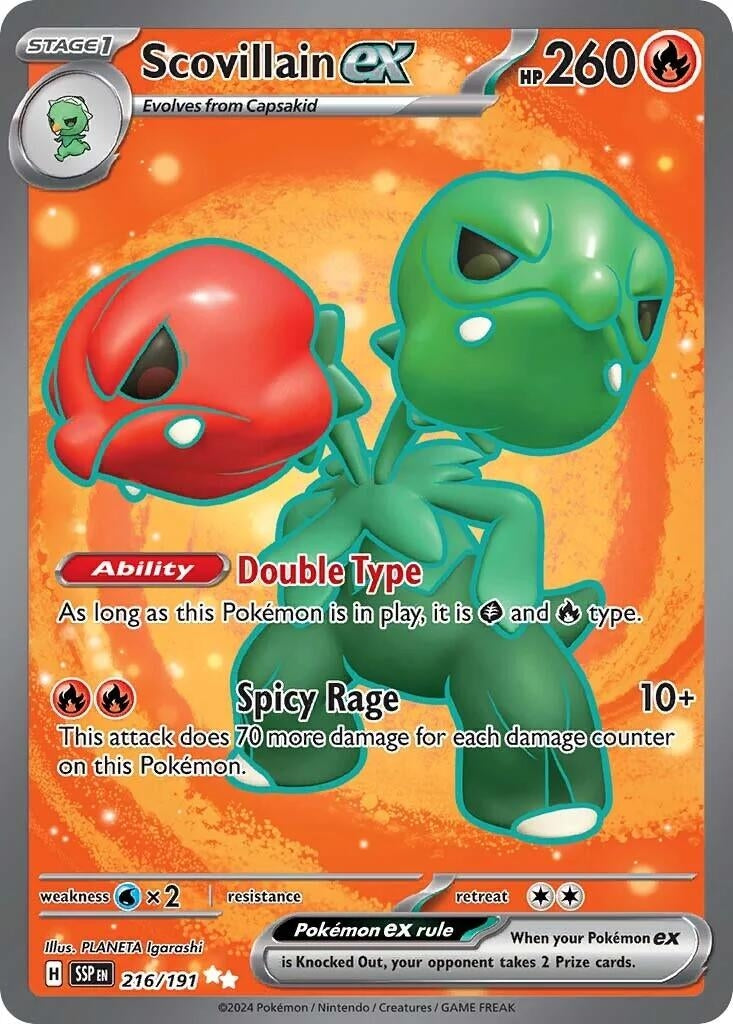 Image for Scovillain ex (216/191) (SSP) - Pokemon