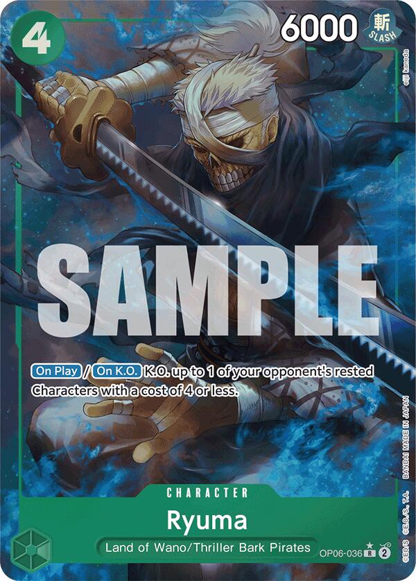Image for Ryuma (Full Art) (OP06-036) (PRB-01) - One Piece Card Game