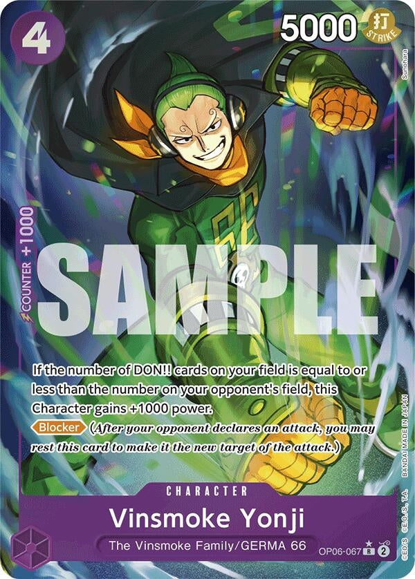 Image for Vinsmoke Yonji (OP06-067) (Full Art) (OP06-067) (PRB-01) - One Piece Card Game
