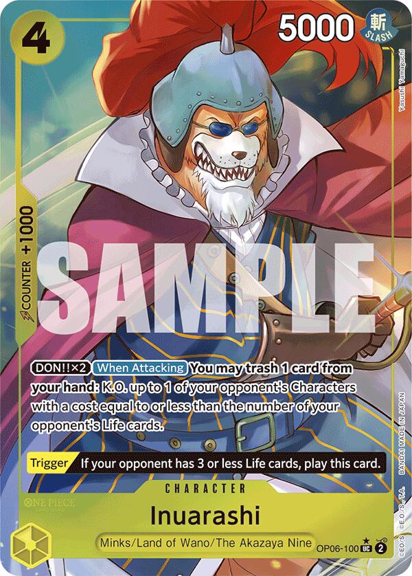 Image for Inuarashi (Full Art) (OP06-100) (PRB-01) - One Piece Card Game
