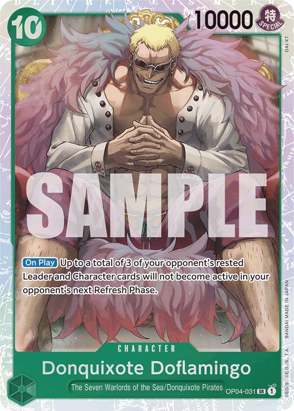 Image for Donquixote Doflamingo (Reprint) (OP04-031) (PRB-01) - One Piece Card Game
