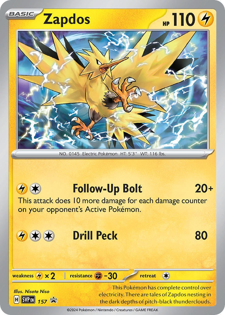 Image for Zapdos - 157 (157) (SVP) - Pokemon