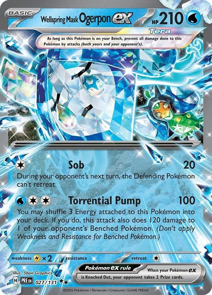 Image for Wellspring Mask Ogerpon ex (027/131) (PRE) - Pokemon