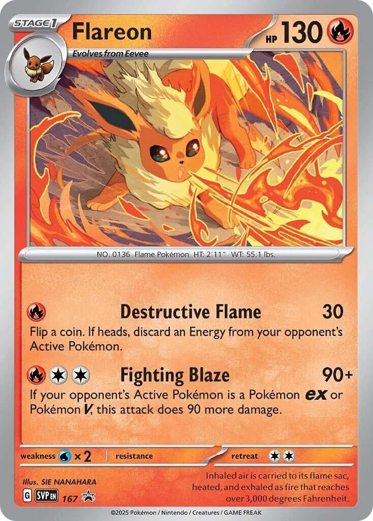 Image for Flareon - 167 (Cosmos Holo) (167) (SVP) - Pokemon