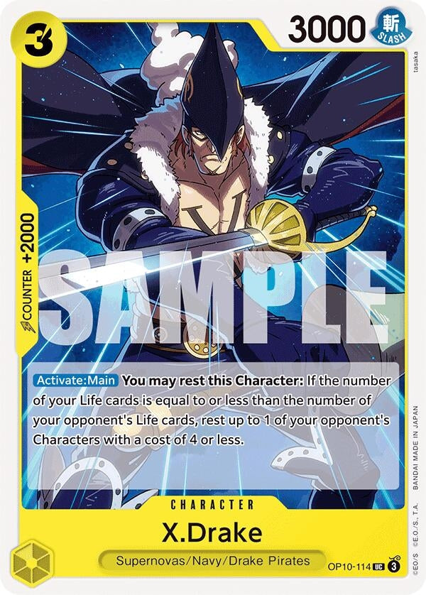 Image for X.Drake (OP10-114) - One Piece Card Game