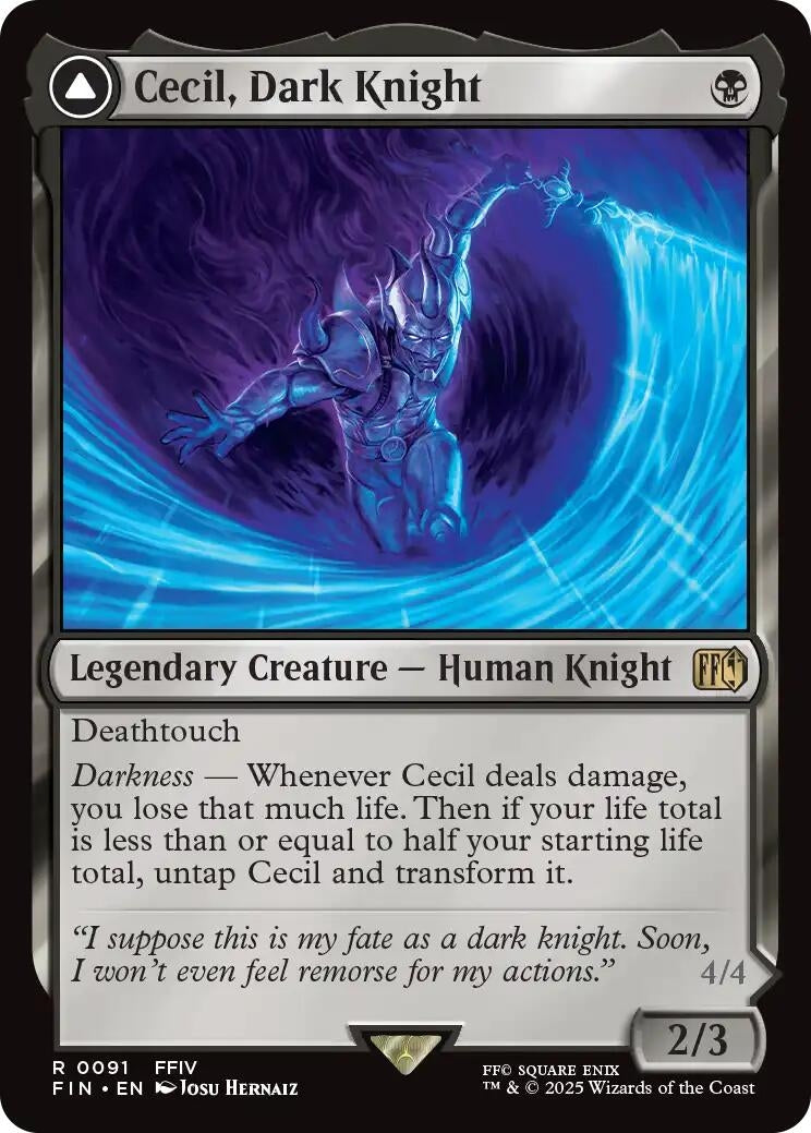 Image for Cecil, Dark Knight (91) (FIN) - Magic: The Gathering