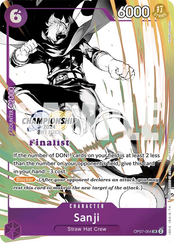 Sanji (Championship 2024 Finalist Card Set Vol. 2)