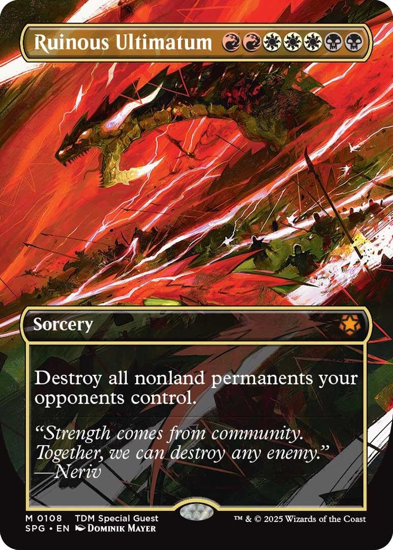 Image for Ruinous Ultimatum (Borderless) (108) (SPG) - Magic: The Gathering