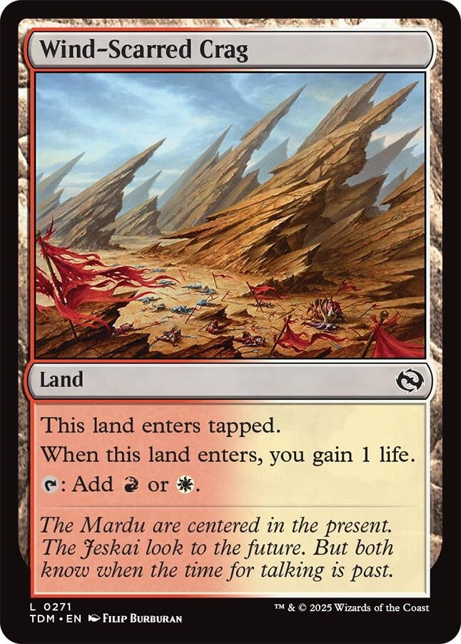 Image for Wind-Scarred Crag (271) (TDM) - Magic: The Gathering