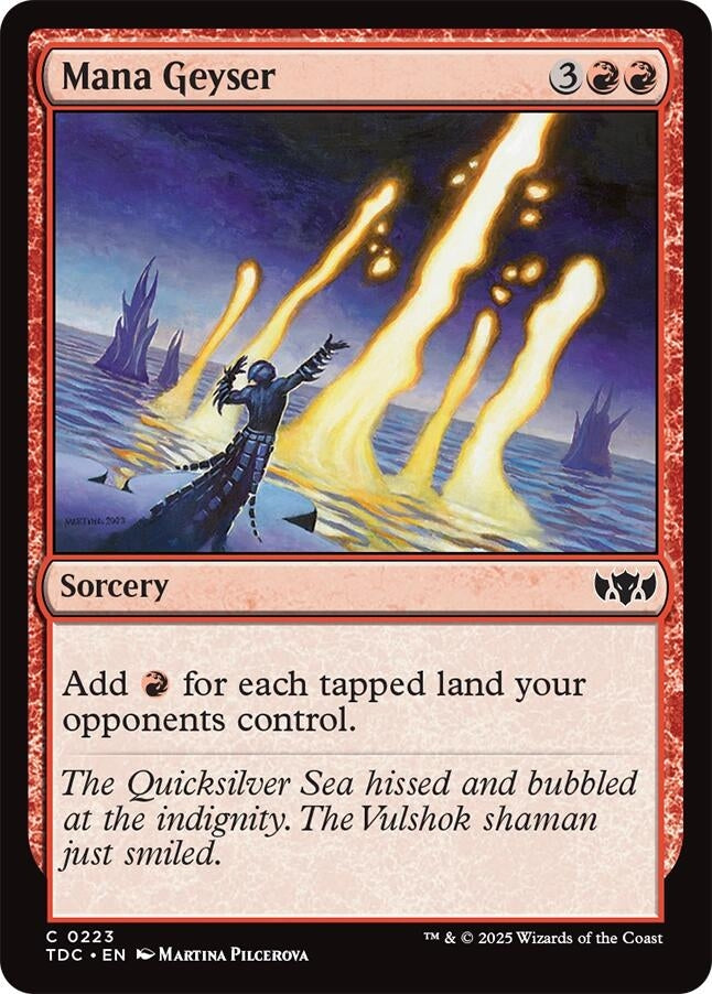 Image for Mana Geyser (223) (TDC) - Magic: The Gathering