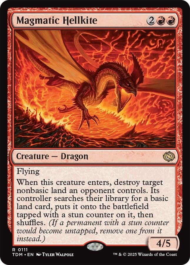 Image for Magmatic Hellkite (111) (TDM) - Magic: The Gathering