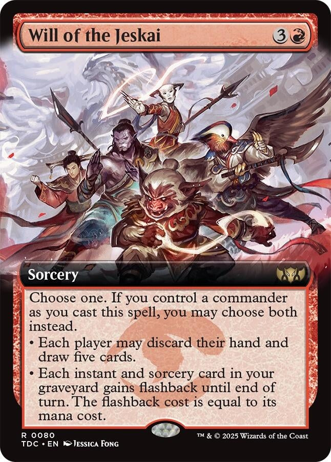 Will of the Jeskai (Extended Art) (80) (TDC)