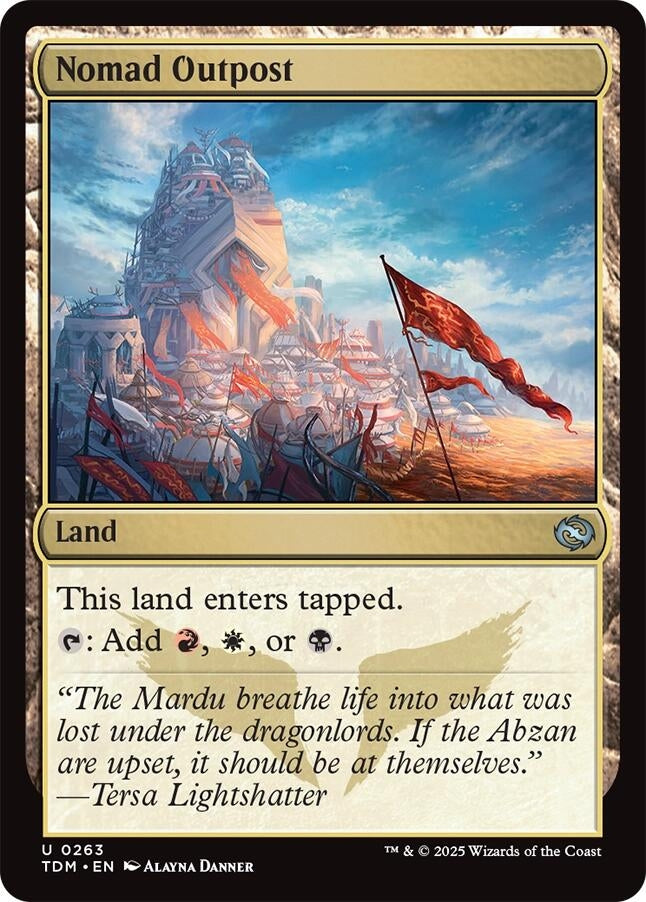 Image for Nomad Outpost (263) (TDM) - Magic: The Gathering
