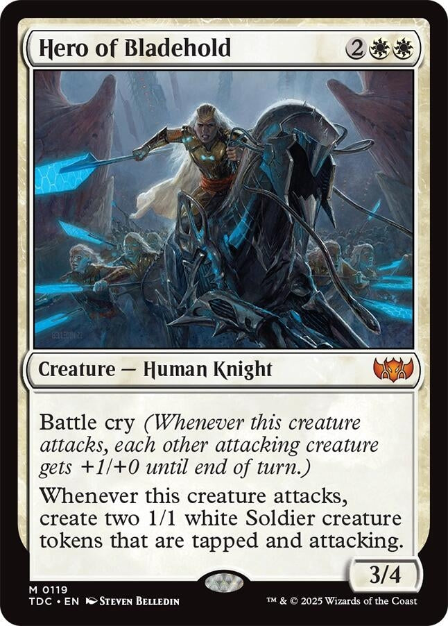 Image for Hero of Bladehold (119) (TDC) - Magic: The Gathering