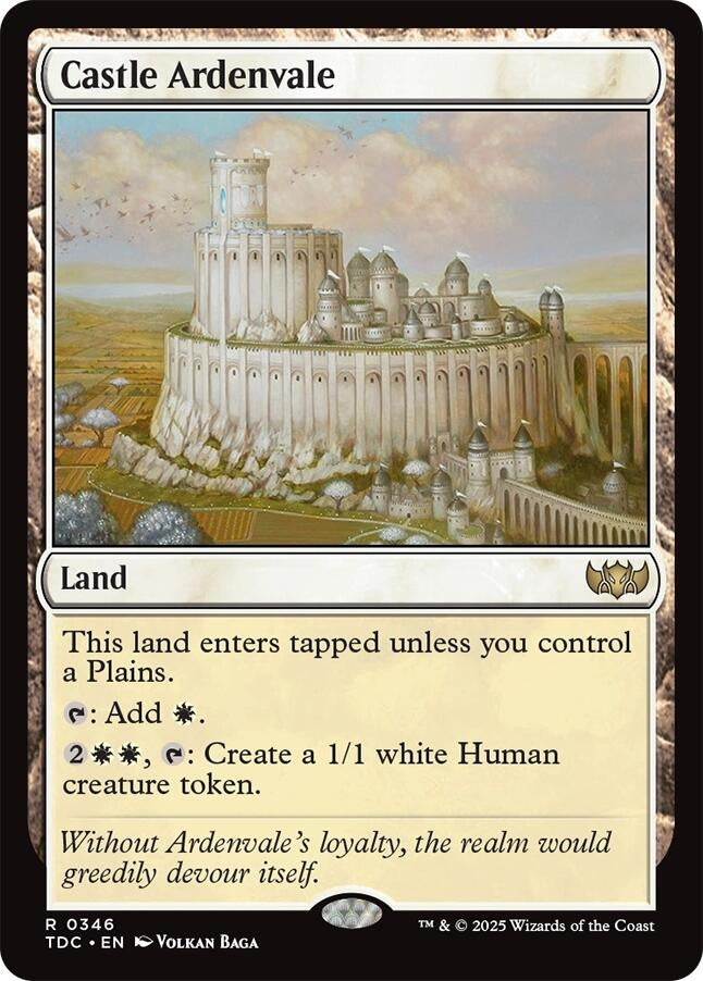 Image for Castle Ardenvale (346) (TDC) - Magic: The Gathering