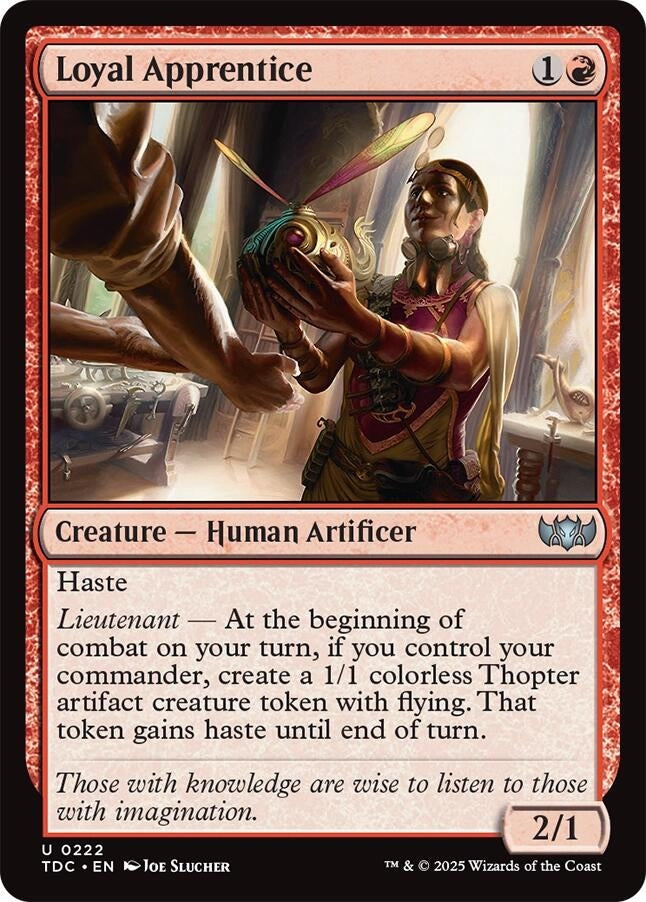 Image for Loyal Apprentice (222) (TDC) - Magic: The Gathering