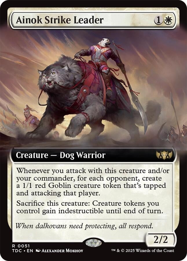Ainok Strike Leader (Extended Art) (51) (TDC)