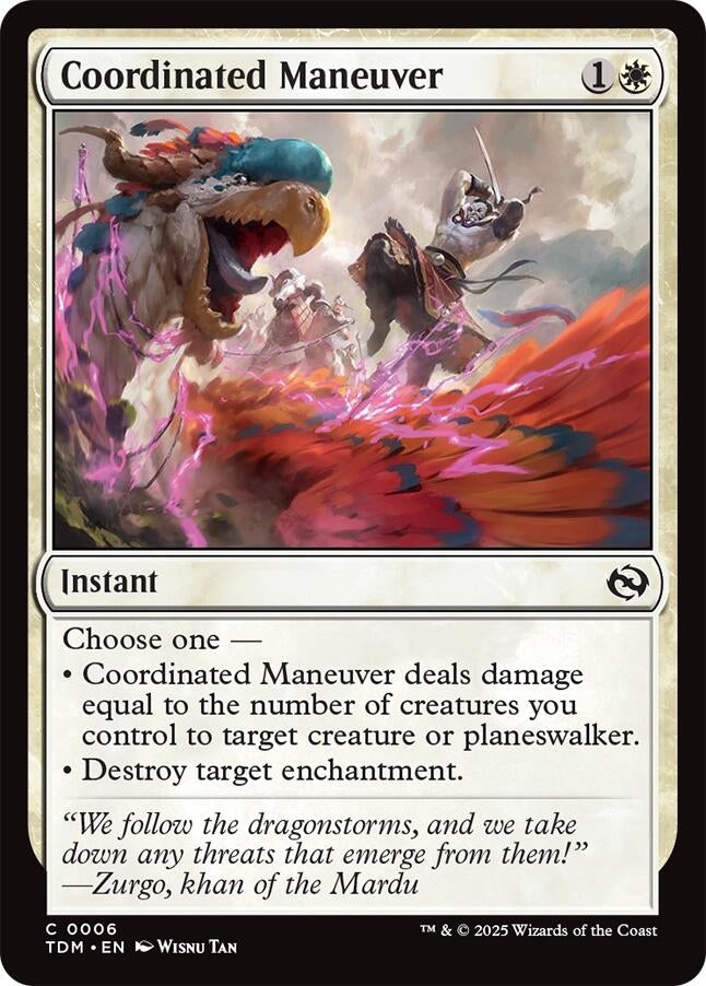 Image for Coordinated Maneuver (6) (TDM) - Magic: The Gathering