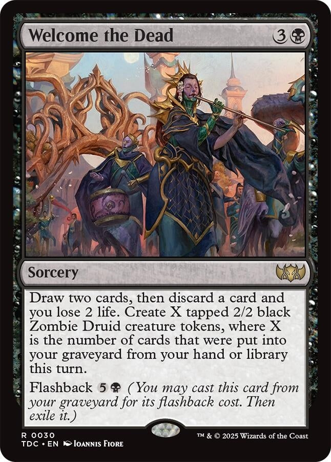 Image for Welcome the Dead (30) (TDC) - Magic: The Gathering