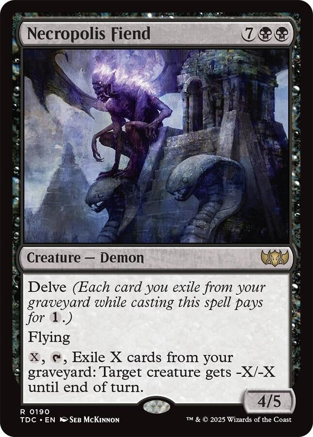 Image for Necropolis Fiend (190) (TDC) - Magic: The Gathering