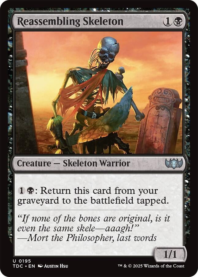 Image for Reassembling Skeleton (195) (TDC) - Magic: The Gathering