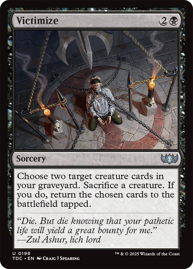 Image for Victimize (198) - Magic: The Gathering