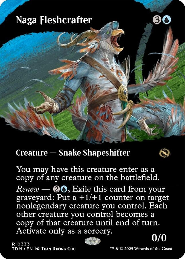Image for Naga Fleshcrafter (Borderless) (333) (TDM) - Magic: The Gathering