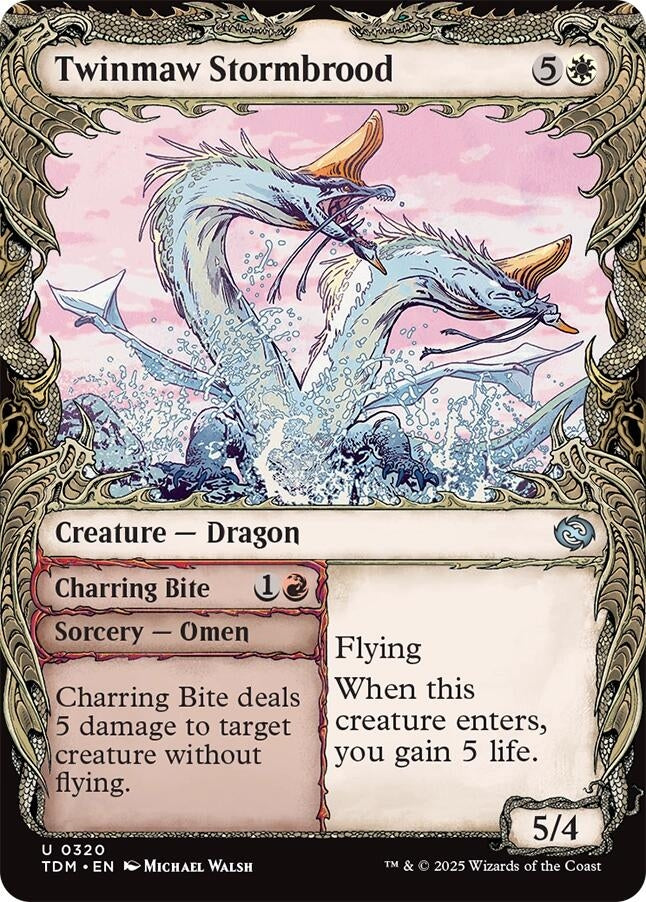 Image for Twinmaw Stormbrood (Showcase) (320) (TDM) - Magic: The Gathering