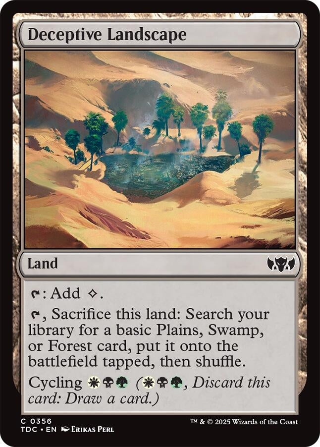 Image for Deceptive Landscape (356) - Magic: The Gathering