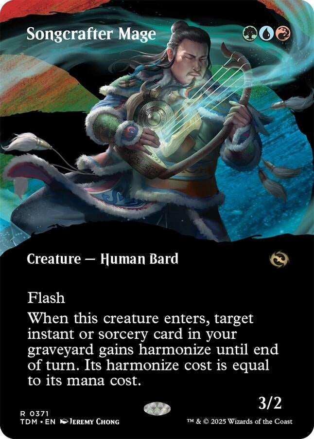 Image for Songcrafter Mage (Borderless) (371) (TDM) - Magic: The Gathering