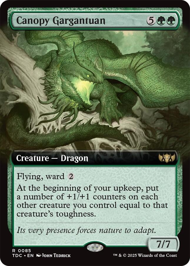 Canopy Gargantuan (Extended Art) (85) (TDC)