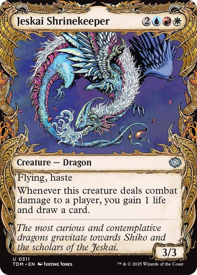 Jeskai Shrinekeeper (Showcase) (311) (TDM)