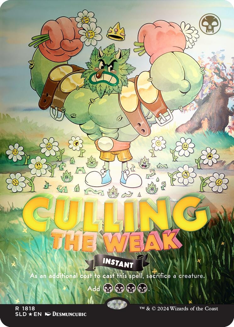 Image for Culling the Weak (Rainbow Foil) (1818) (SLD) - Magic: The Gathering