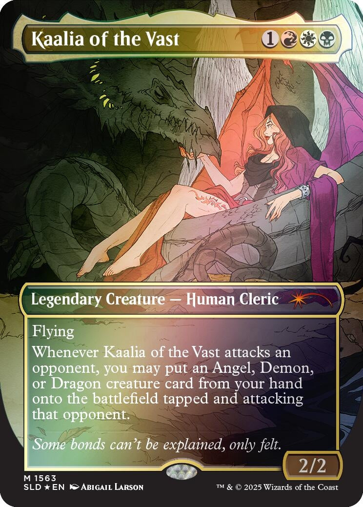 Image for Kaalia of the Vast (Rainbow Foil) (1563) (SLD) - Magic: The Gathering
