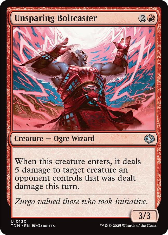 Image for Unsparing Boltcaster (130) (TDM) - Magic: The Gathering