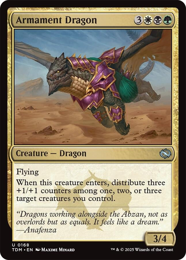 Image for Armament Dragon (168) (TDM) - Magic: The Gathering