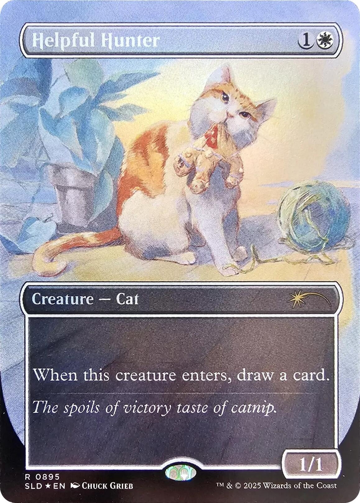 Image for Helpful Hunter (0895) (Rainbow Foil) (895) (SLD) - Magic: The Gathering
