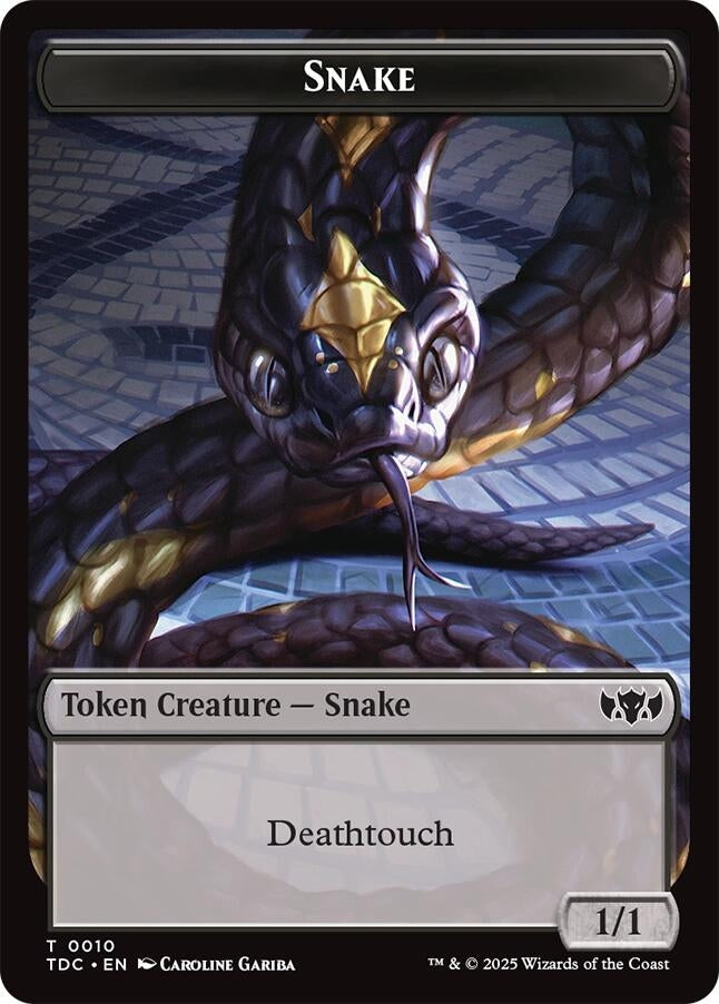Image for Snake // Myr Double-Sided Token (10 // 30) - Magic: The Gathering