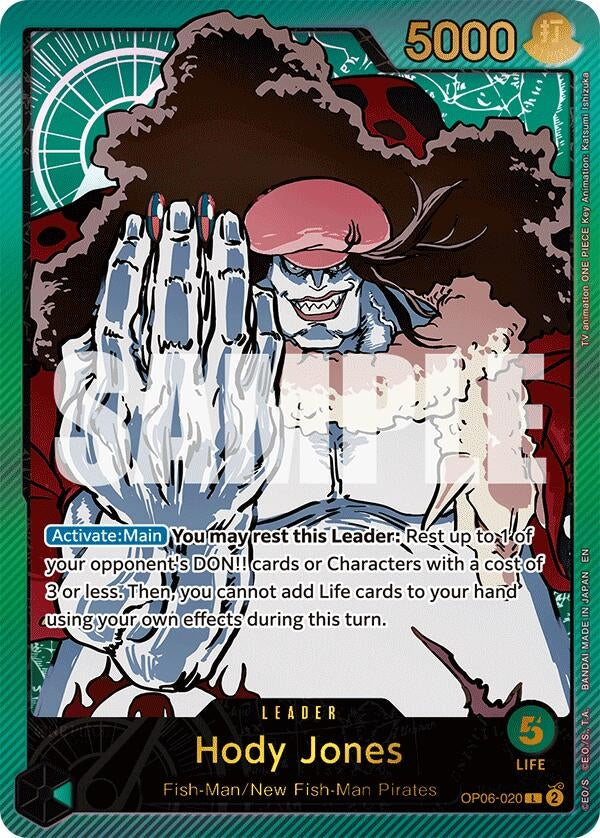 Image for Hody Jones (SPR) (OP06-020) (EB-02) - One Piece Card Game