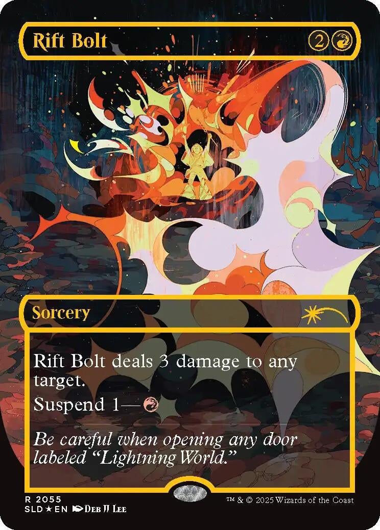 Image for Rift Bolt (2055) (Raised Foil) (2055) (SLD) - Magic: The Gathering