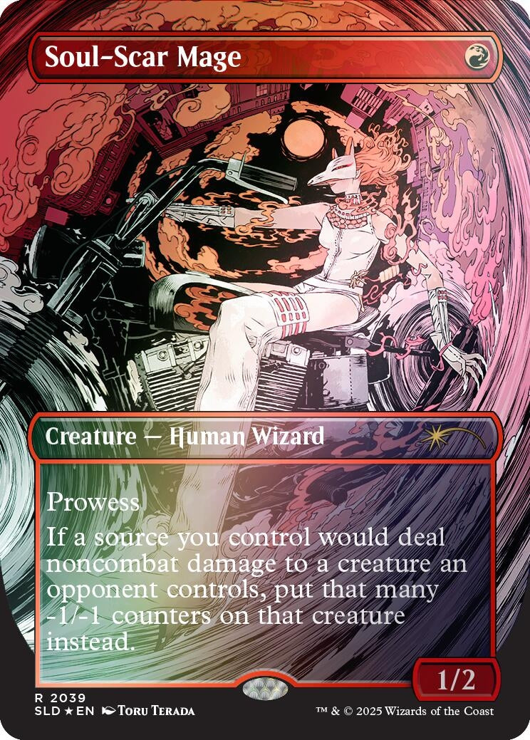 Image for Soul-Scar Mage (2039) (Rainbow Foil) (2039) (SLD) - Magic: The Gathering