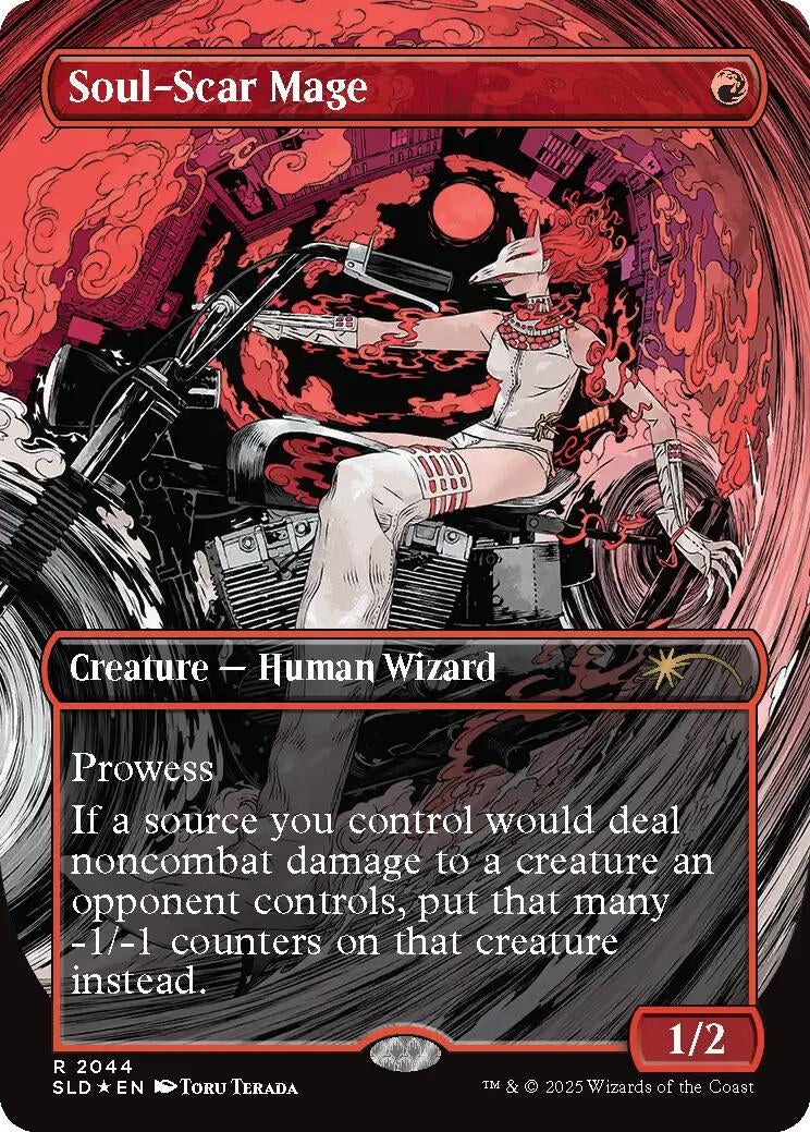 Image for Soul-Scar Mage (2044) (Raised Foil) (2044) (SLD) - Magic: The Gathering