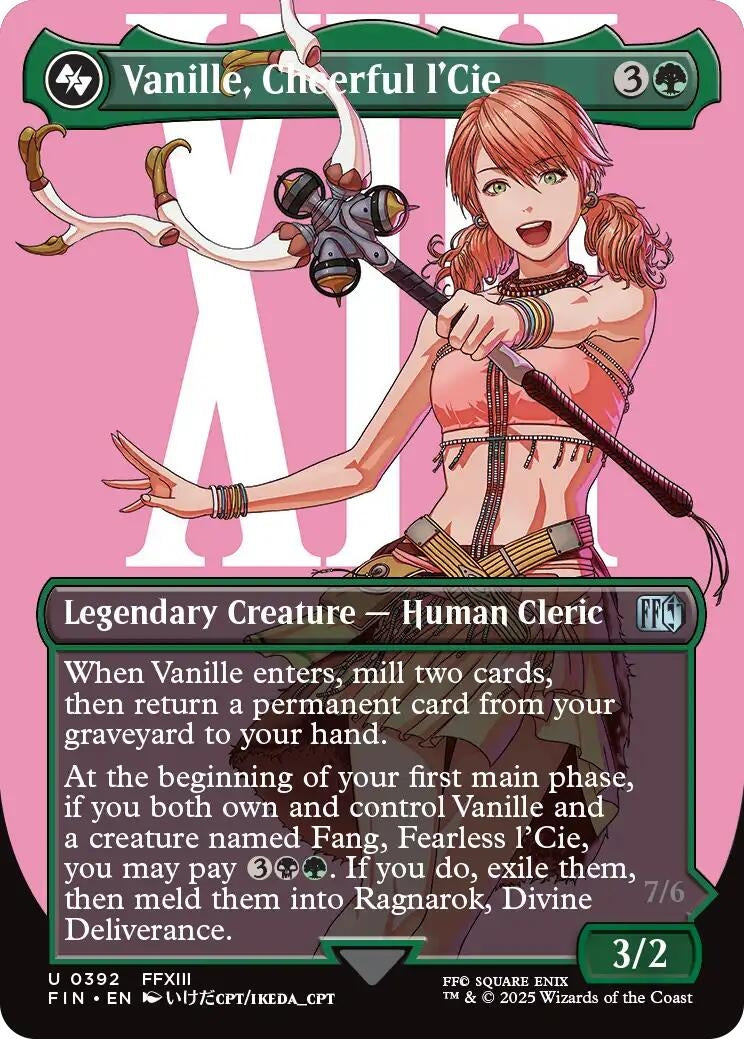 Image for Vanille, Cheerful l'Cie (Borderless) (392) (FIN) - Magic: The Gathering