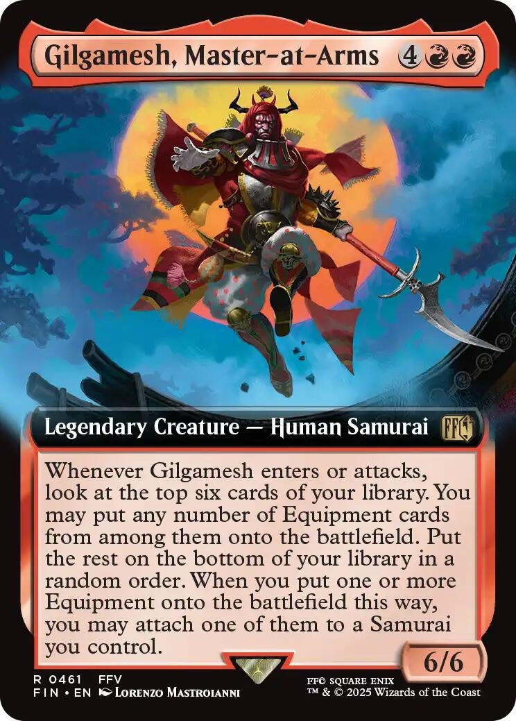 Image for Gilgamesh, Master-at-Arms (Extended Art) (461) (FIN) - Magic: The Gathering