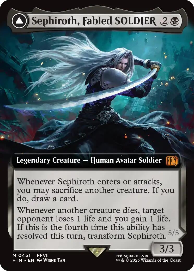 Sephiroth, Fabled SOLDIER (Extended Art) (451) (FIN)