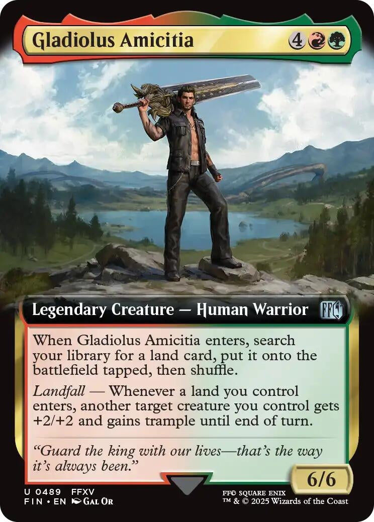 Image for Gladiolus Amicitia (Extended Art) (489) (FIN) - Magic: The Gathering