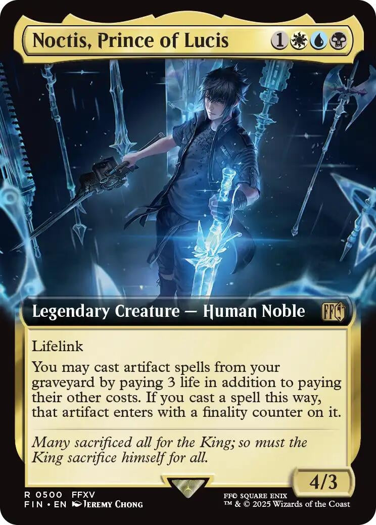 Image for Noctis, Prince of Lucis (Extended Art) (500) (FIN) - Magic: The Gathering