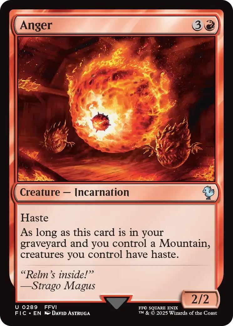 Image for Anger (289) (FIC) - Magic: The Gathering